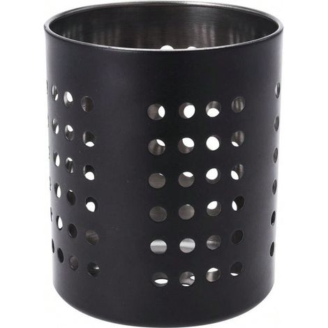 Porte-couverts métallique noir pour égouttoir, organiseur de panier accessoires cuisine, grille de drainage robuste (1/2)