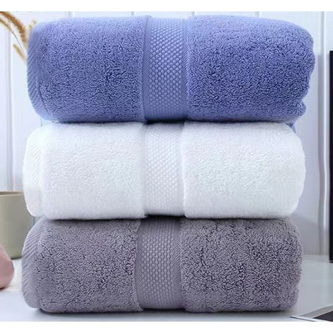 Lot de 3 serviettes 100% coton, format 3575 cm, absorbantes, sèchent bien. (1/5)