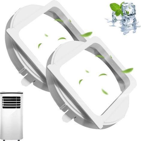 BUNTHAUS PA Adaptateur de tuyau de fenêtre pour climatiseur mobile 150mm Matériau polypropylène Installation facile Bon effet d'étanchéité (1/5)