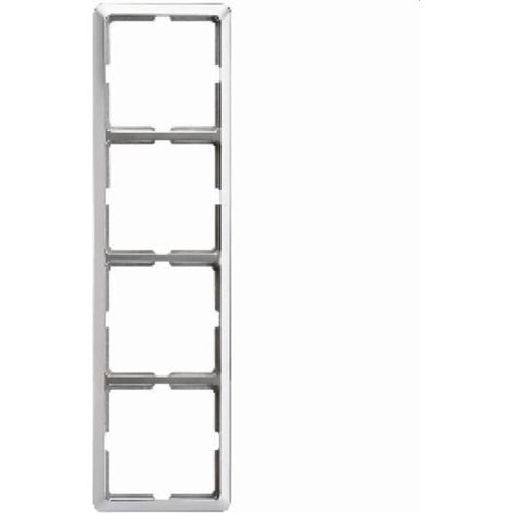ELSO Rahmen 2044111 4fach SCALA edelstahleffekt