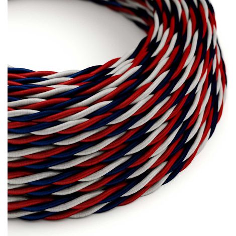 Cavo tessile colorato in tessuto lucido USA - L'Originale Creative Cables, la scelta giusta per le tue lampade - TZUSA - 1 metro