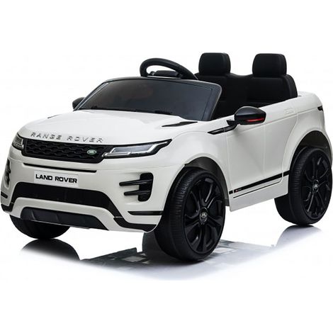 Macchina Elettrica per Bambini Licenza Land Rover Evoque 12V con Telecomando Bianco (1/5)