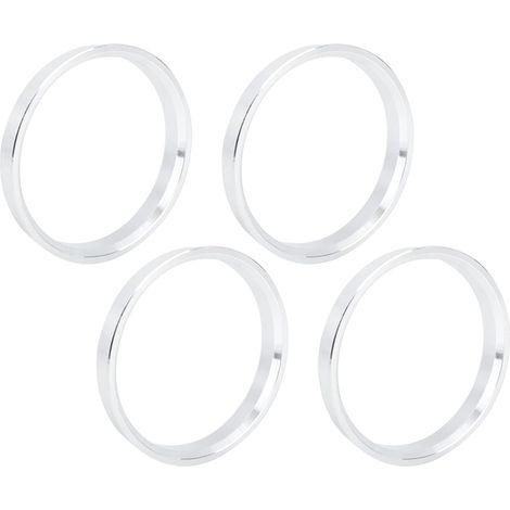Anneaux Centriques 4Pcs pour Voiture Aluminium 73.1-66.6mm Profondeur 10mm, Elimine Les Vibrations Du Volant, Usinage De Precision, Installation Entre Moyeu Et Roue, Ajustement Parfait (1/5)
