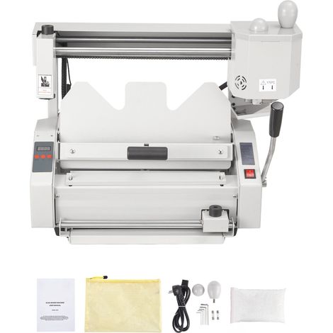 Thermische Heißklebebindemaschine, Kapazität 400 Blatt, Bindestärke 50 mm, für A3- (kurze Kante)/A4-/A5-Dokumente, mit integriertem Schneidemechanismus (1/5)
