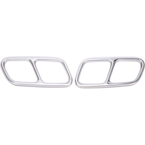 Vierfach-Auspuffblenden aus Edelstahl als Ersatz für MercedesBenz CLS W218 2012-2017 (Chrom) (1/5)