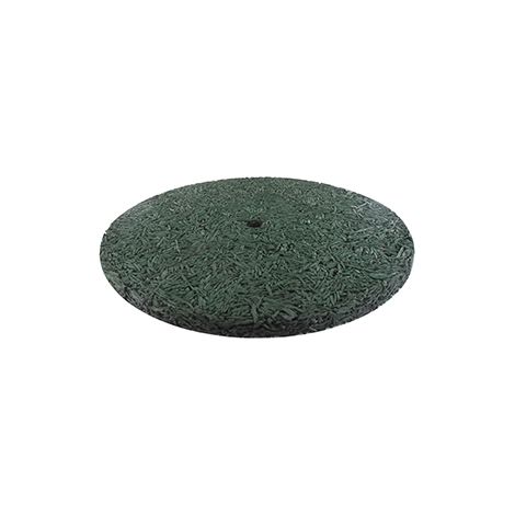 Tapis D'arbre Rond En Caoutchouc Recyclé Vert, Peut être Utilisé Autour D'un Poteau Ou D'un Arbre. ø Ext: 75cm (30) - épaisseur