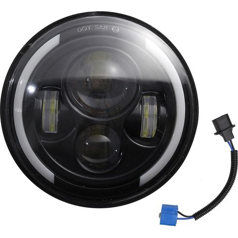 Stück 7 Zoll runder LED-Scheinwerfer als Ersatz für Jeep Wrangler JK LJ TJ CJ Motorräder