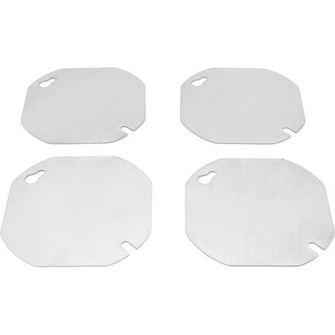 Ortviai Couvercle Électrique Octogonal en Acier Galvanisé pour Boîte de Dérivation 10 cm – Lot de 4 (1/5)