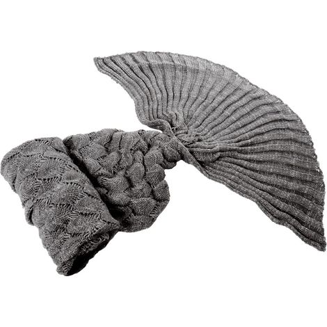 COPERTA CODA DI SIRENA GRIGIA