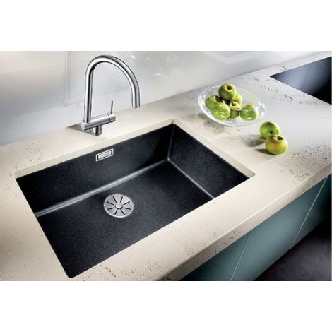 Blanco – Évier en Silgranit 1 bac 73x46 cm – Couleur anthracite – Montage sous plan de travail – SKU 523442 (1/7)
