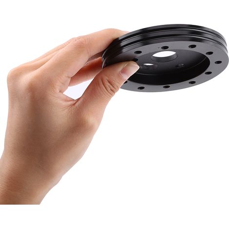 Entretoise universelle pour voiture, moyeu de 12,7 mm (0,5") pour volant 6 trous vers adaptateur 3 trous, noir populaire (1/5)