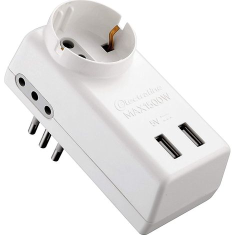 ADATTATORE MULTIPRESA USB art.71039  - ELECTRALINE