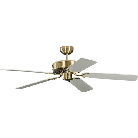Ceiling Fan Potkuri Antique Brass / White