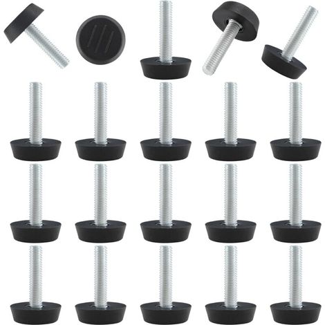 Set mit 20 verstellbaren Ebenen für Möbelfischer, Ebene M6 für Terrassenmöbel, Tischplatten, Chaiselongues und Möbelstücke