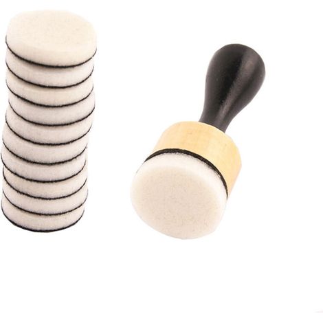 Petit outil rond pour mélanger l'encre et le rembourrage en mousse pour le scrapbooking et les loisirs créatifs. (1/4)
