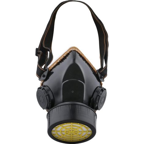 dust Mask Paint Protection Industrial Chemical Respirator Against Toxic Vapor, Cartridge Mask Protection Easy To Breathe Valve, Black (1/5)