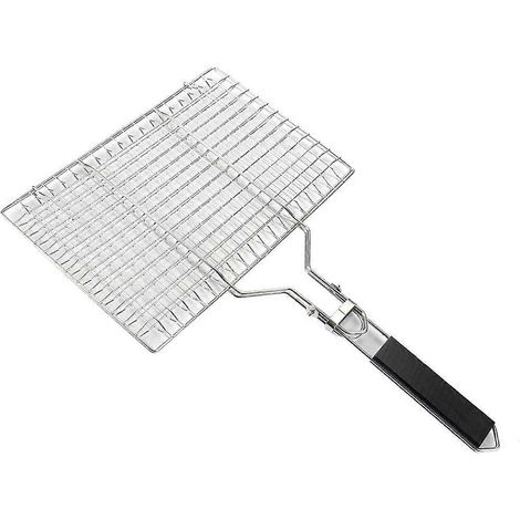 Grille de barbecue durable en acier inoxydable pour le camping et les pique-niques en plein air (1/4)