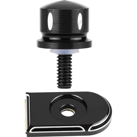 Vis de fixation noire en aluminium pour selle arrière de moto, cache-molette de montage (1/5)