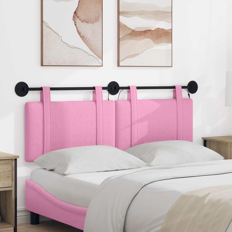 Cabecero colgante Con luz LED Rosa Tela