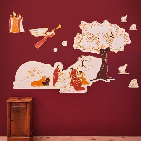 Décor papier peint préencollé Cenaryo, Nativité, par Atelier Félicita (1/5)