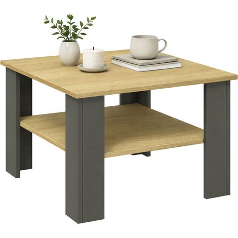 Mesa de café Sofatic de madera Disalo 55x55 44x55x55 - VCM