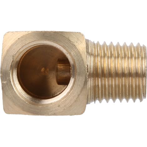 Coude à 90° en laiton, raccord fileté mâle/femelle 1/4" NPT pour tuyauterie (1/5)