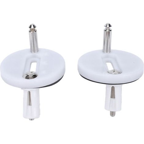 Inox Lot de 2 Boulons Vis Charnière Abattant WC - Kit Fixation - Accessoires d'Entretien (1/5)
