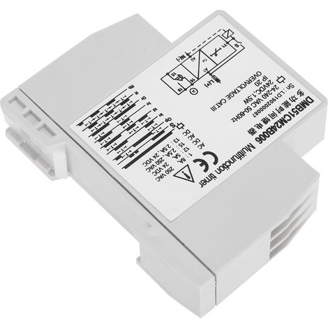 Relais temporisé multifonction 24V DC et 24-240V AC, interrupteur à retardement avec 7 modes de fonctionnement (1/5)