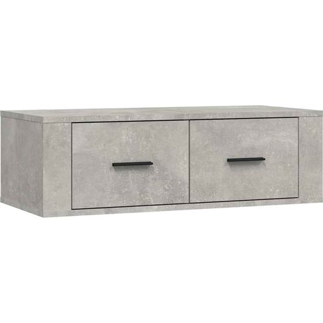 Maison Exclusive - TV-Wandschrank Betongrau 80x36x25 cm Holzwerks (1/5)