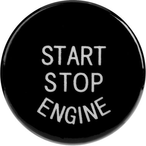 Démarreur à bouton unique (sans fonction start-stop) pour BMW Série 3 F30, embase à vis F, noir. (1/5)