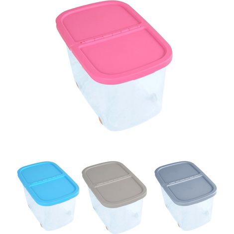 Cajas de Almacenaje Transparente Dos Compartimentos – Cajas Organizadoras de Plástico con Tapa y Ruedas