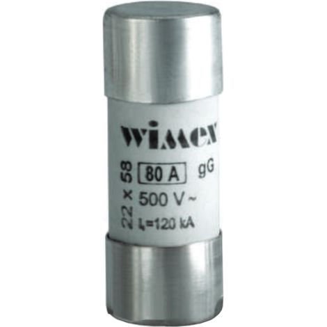 Fusibile cilindrico industriale CF, intervento ritardato, 22x58mm, 690V 16A, impiego gG - Wimex 5400316