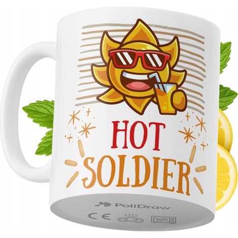 Tazza per un soldato, divertente e umoristica, per caffè e tè, con grafica e testo divertenti. Tazza ideale per compleanni, onomastici e festività. Tazza premium per occasioni speciali, per casa, uffi