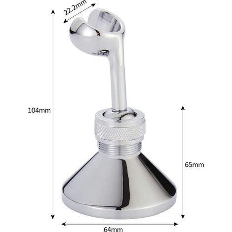 Support Mural Pour Douchette Orientable À 360° - Solide Et Facile À Installer En Salle De Bain (1/5)