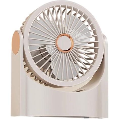 Ventilateur portable réglable - Avec éclairage LED - Circulation d'air - Pour intérieur et extérieur - Ventilateur de refroidissement (1/5)