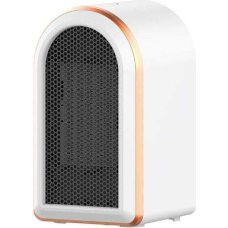 [NEVER USED] Electric auxiliary heater, 1200W PTC ceramic fan heater with thermostat, 2 temperature settings, suitable for living room, bedroom, office (White)
