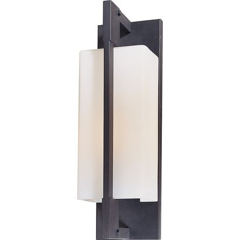 Blade 1 Applique Murale Moyenne Lumineuse Fer Forgé, Verre, IP44