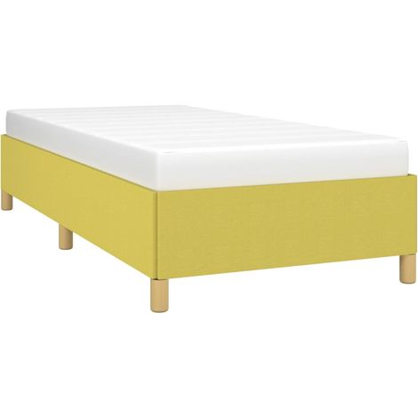 Estructura de cama sin colchón tela verde 90x200 cm vidaXL (1/4)