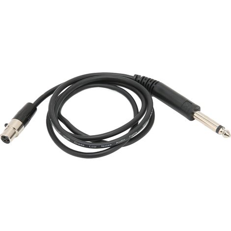 Câble Microphone Mini XLR Femelle vers Jack 6.35mm Mâle 1m pour Table de Mixage Son Live (1/5)