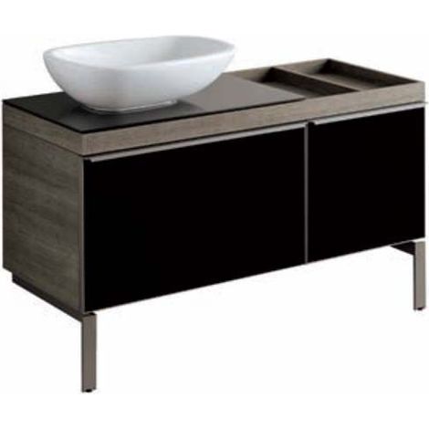 Mobile lavabo Pozzi Ginori 120 con portaoggetti sabbia sx (1/2)