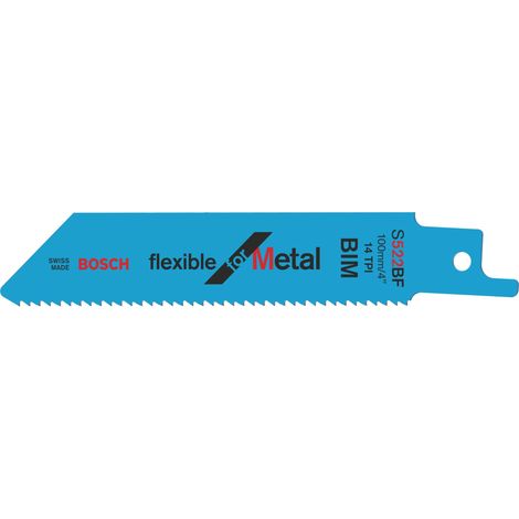 Bosch 2608656269 Hoja de sierra de sable S 522 BF Flexible Metal 2 uds