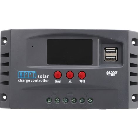 Régulateur Solaire MPPT 10A 12V/24V Chargeur Intelligent Auto-Adaptatif pour Panneaux (1/5)