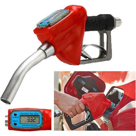Elektronische Kraftstoffdosierpistole, digitale elektronische Dieseldosierpistole, 1-Zoll-Turbinendosierpistole für Benzin, Diesel und Öl. (1/5)