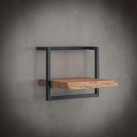 Etagère murale bois métal 40 cm MELBOURNE (1/5)