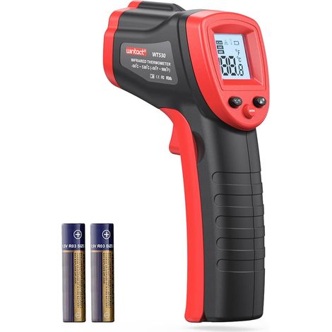 Thermomètre infrarouge digital, pistolet de température laser  -50℃ à 590℃ pour cuisine, cuisson, four à pizza, voiture, climatisation,automobile,congelateur, frigo, fruit, aliments (1/5)