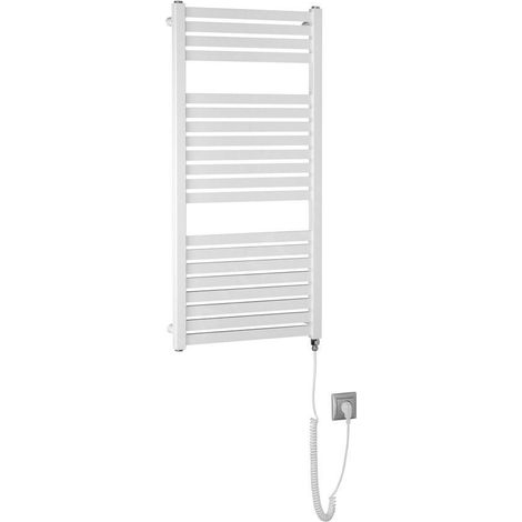 Aqualine Chauffage - Sèche-serviettes Tondi-E 450x970 mm, 300 W, blanc DE450T (1/5)
