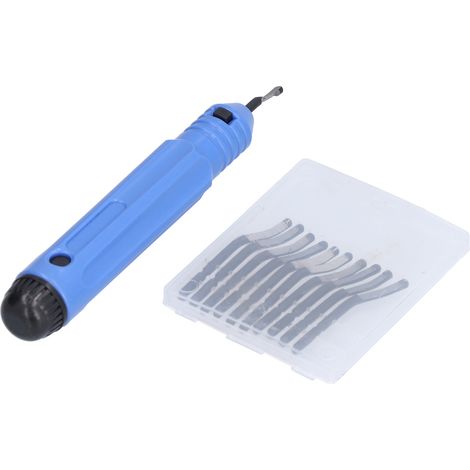 Kit de couteaux à chanfreiner en alliage, lames de rechange pour burin d'ébavurage à main, grattoir pour ébavurage et découpe. (1/5)