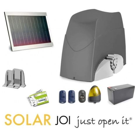 Kit Motorisation Ouvre-portail coulissant Ducati Home Automation SLIDE 743 SOLAR - pour portails résidentiels 800kg max 12V SOFTSTOP (1/5)