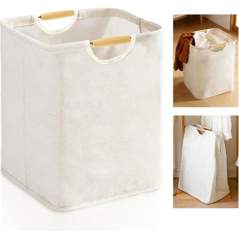 Panier à linge 36 L, 40 x 30 x 30 cm, pliable, peut être utilisé dans la buanderie, la salle de bain, pour ranger les jouets des enfants (Milieu) (1/5)