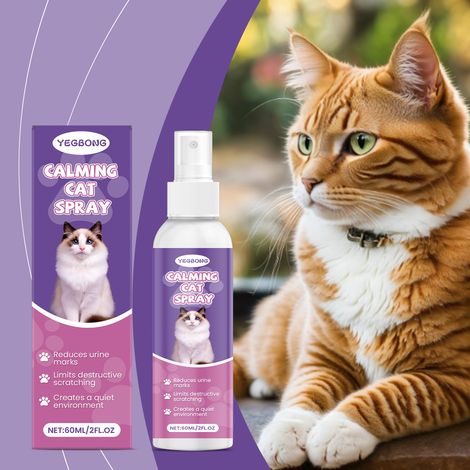 Cat grooming spray - soothes and prevents scratching and inappropriate urination in cats - gentle grooming spray - 60ml -- BIEMMEDUE (1/5)